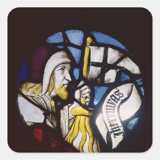 Roundel van de profeet Jeremiah, 15e eeuw Vierkante Sticker (Voorkant)