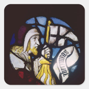 Roundel van de profeet Jeremiah, 15e eeuw Vierkante Sticker