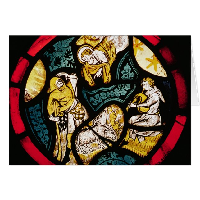 Roundel waarin de aankondiging aan de herders word (Voorkant Horizontaal)