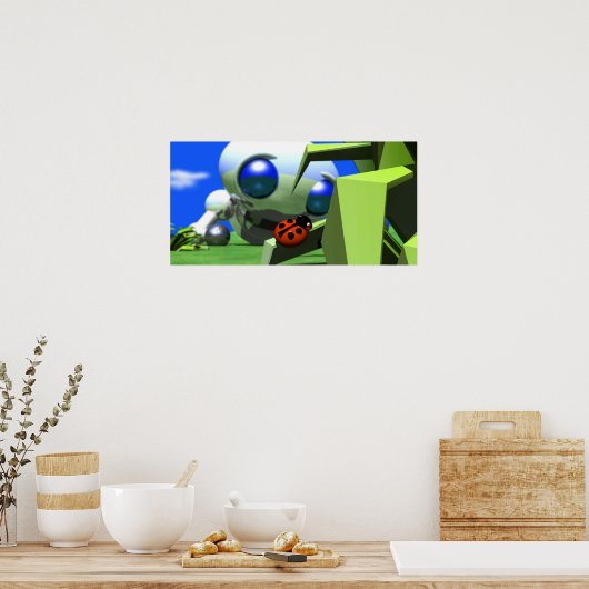 ROUNDER KIJKEN OP LADYBUG POSTER (Keuken)