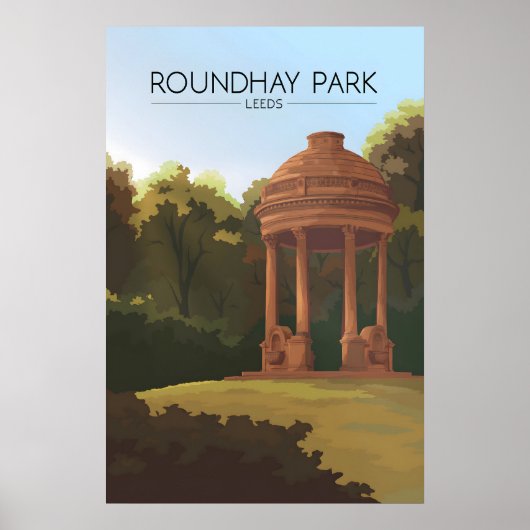 Roundhay Park Leeds Reisposter Poster (Voorkant)