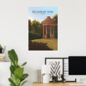 Roundhay Park Leeds Reisposter Poster (Thuiskantoor)