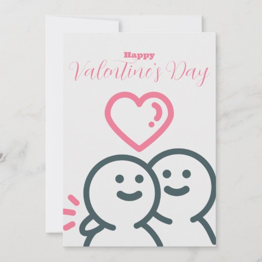 Roundhead Valentijnsdag Feestdagenkaart (Voorkant)