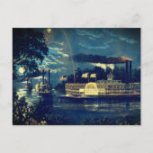 "Rounding a Bend" op de Mississippi: Briefkaart (Voorkant)