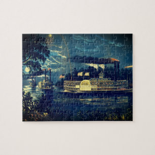 "Rounding a Bend" op de Mississippi: Legpuzzel