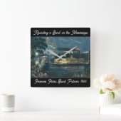 "Rounding a Bend" op de Mississippi: Vierkante Klok (Huis)