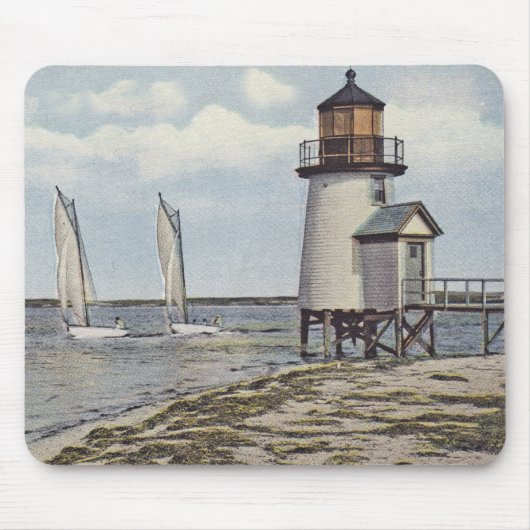 Rounding Brant Point Lighthouse Nantucket Muismat (Voorkant)