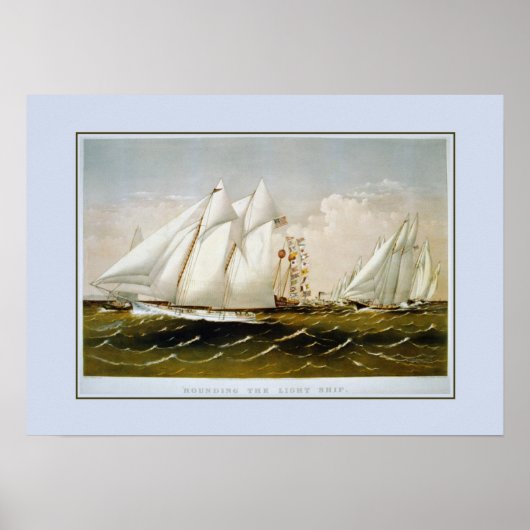 ,Rounding van het lichte schip. Poster (Voorkant)