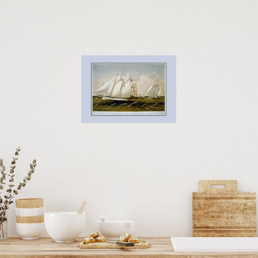 ,Rounding van het lichte schip. Poster (Keuken)