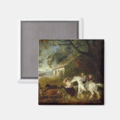 Rounding voor het Storm, 1805 (olie op het paneel) Magneet (Voorkant / Achterkant)