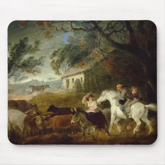 Rounding voor het Storm, 1805 (olie op het paneel) Muismat (Voorkant)