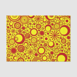 Rounds-Rood-Geel-WEEFSUE WRAPPINGPAPIER Tissuepapier