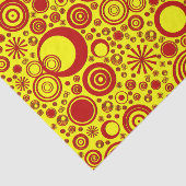 Rounds-Rood-Geel-WEEFSUE WRAPPINGPAPIER Tissuepapier (Detail)