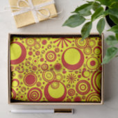 Rounds-Rood-Geel-WEEFSUE WRAPPINGPAPIER Tissuepapier (Geschenk)