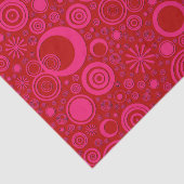 Rounds-roze-rood-WEEFSELPAPIER Tissuepapier (Detail)