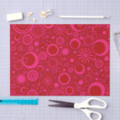 Rounds-roze-rood-WEEFSELPAPIER Tissuepapier (Craft)