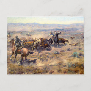 Roundup 1913 - Charles Marion Russell Briefkaart