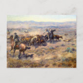 Roundup 1913 - Charles Marion Russell Briefkaart (Voorkant)