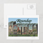 Roundup, Montana Briefkaart (Voorkant / Achterkant)