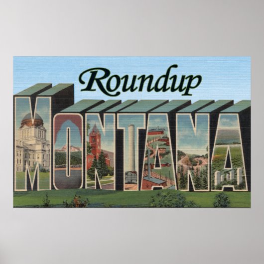Roundup, Montana Poster (Voorkant)
