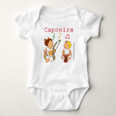 Roupa de bebê com desenho de de Capoeira Romper (Voorkant)