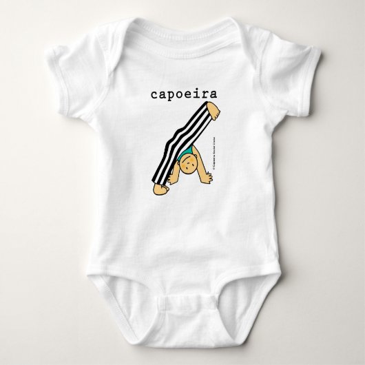 Roupa de bebê com desenho de de Capoeira  Romper (Voorkant)