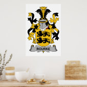 Rourke Family Crest Poster (Keuken)