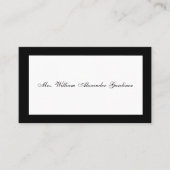 Rourning Calling Card Visitekaartje (Voorkant)