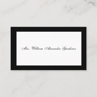 Rourning Calling Card Visitekaartje