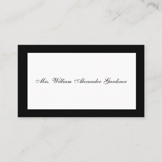 Rourning Calling Card Visitekaartje (Voorkant)