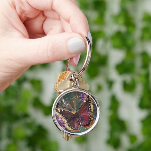 Rourning Cloak Butterfly Sleutelhanger (Hand)