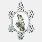 Rourning Dove door Audubon Tin Sneeuwvlok Ornament (Rechts)