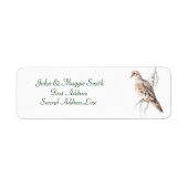 Rourning Dove/Turtle dove, Bird, Address Label (Voorkant)