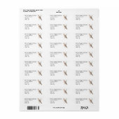 Rourning Dove/Turtle dove, Bird, Address Label (Full Sheet)