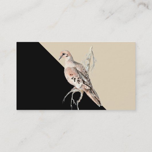 Rourning Dove/Turtle Dove Kaart voor aanpassing Visitekaartje (Achterkant)