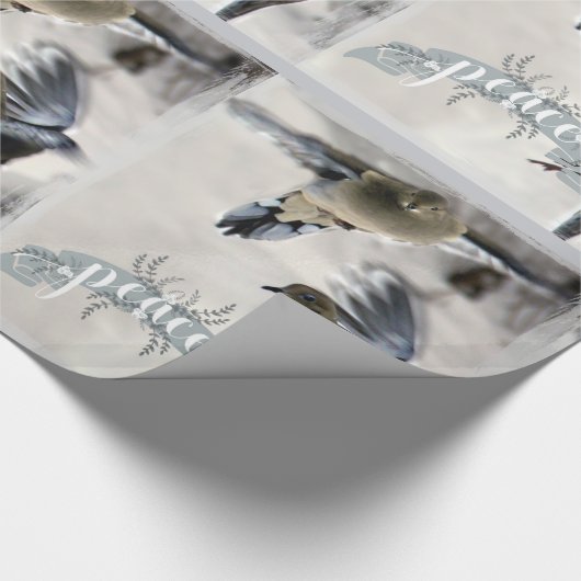 Rourning Doves in Flight Holiday Wrap Cadeaupapier (Hoek)