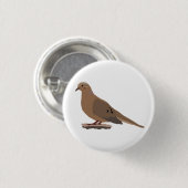 Rourning, Love of Turtle Dove Digitally Drage Bird Ronde Button 3,2 Cm (Voorkant /achterkant)