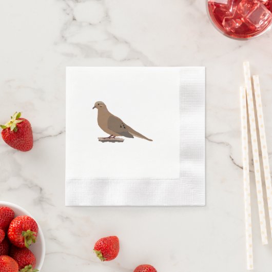 Rourning, Love of Turtle Dove Digitally Drage Bird Servetten (Insitu)