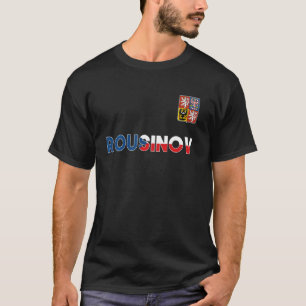 Rousinov Tsjechië heart Flag lion Coat of Ar T-shirt
