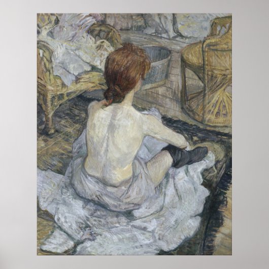 Rousse La Toilette Toulouse-Lautrec Poster (Voorkant)