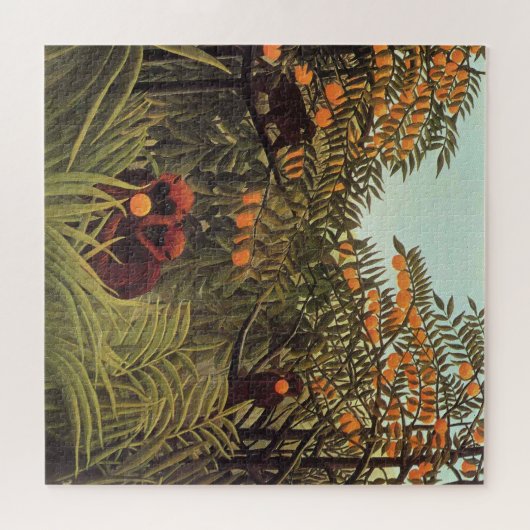 Rousseau - Apen in het Sinaasappel Grove Legpuzzel (Horizontaal)