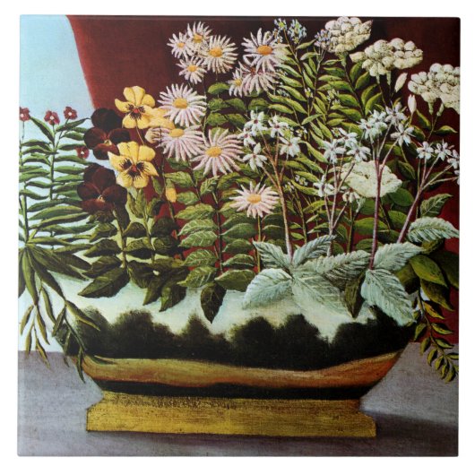 Rousseau - Bloemen van de Dichter Tegeltje (Voorkant)