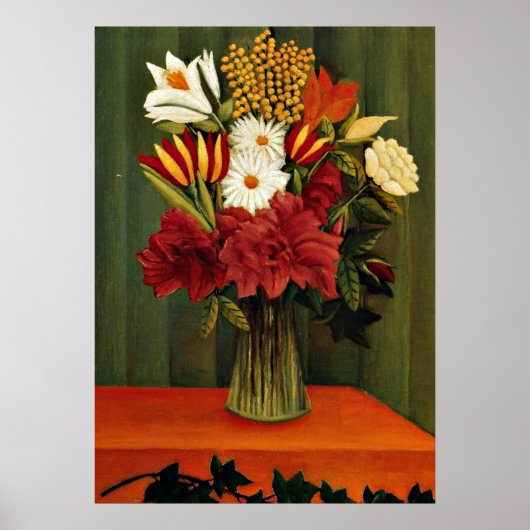 Rousseau - Bouquet of Flowers met een Ivy Branch Poster (Voorkant)