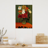 Rousseau - Bouquet of Flowers met een Ivy Branch Poster (Keuken)