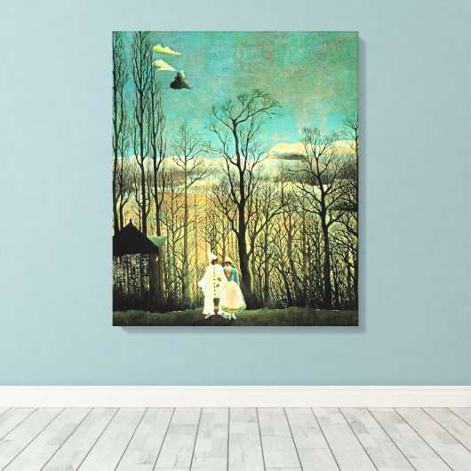 Rousseau - Carnavalsavond Canvas Afdruk (Insitu (Houten vloer))