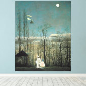 Rousseau Carnival Evening Painting Canvas Afdruk (Insitu (Houten vloer))