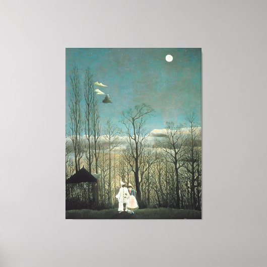 Rousseau Carnival Evening Painting Canvas Afdruk (Voorkant)