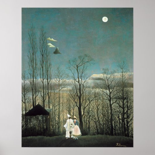 Rousseau Carnival Evening Painting Poster (Voorkant)