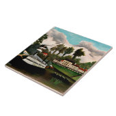 Rousseau - De Wasmachineboot, bekende schilderij Tegeltje (Zijkant)