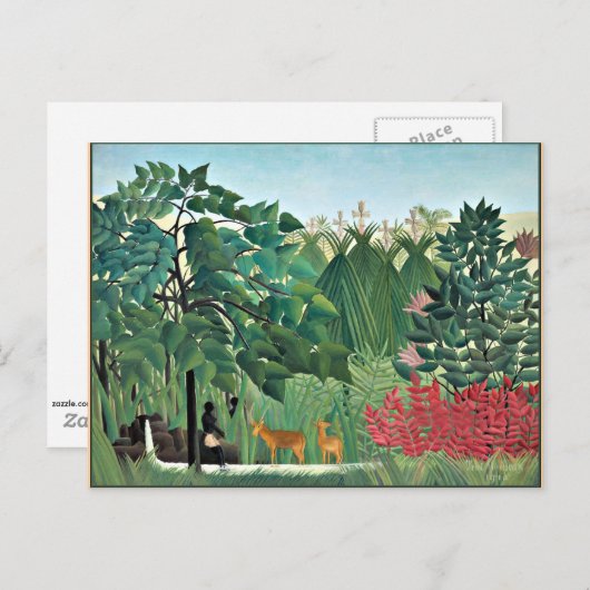 Rousseau - De waterval Briefkaart (Voorkant / Achterkant)